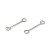 Non-Tarnish 304 Stainless Steel Connector Charms STAS-G291-03A-P-2