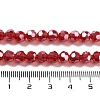 Electroplate Transparent Glass Beads Strands LS-EGLA-A035-T6mm-A01-4