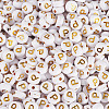500Pcs Plating Acrylic Beads PACR-TADJ0001-01P-2