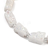 Electroplated Natural Druzy Agate Beads Strands G-R012-A02-02-3