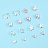 16Pcs 8 Styles UV Plating Plastic Imitation Pearl Beads KY-FS0001-47-7