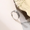 Alloy Rhinestone Plain Band Rings PW-WG5A413-02-1