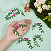 6Pcs PVC Artificial Flower Rattan DIY-PH0033-59-3