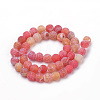 Natural Weathered Agate Beads Strands G-S259-05-6mm-3