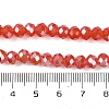 Baking Electroplate Glass Beads Strands LS-DGLA-A039-J6MM-B01-4