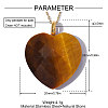 304 Stainless Steel with Amazonite Pendants GG-OY001-02G-03-2