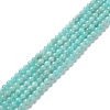 Natural Amazonite Beads Strands G-F461-12-4mm-01-1