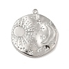 Non-Tarnish 304 Stainless Steel Pendants X1-STAS-A066-02P-1