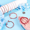 7Pcs 7 Colors Bohemian Cotton Cord Braided Bracelets BJEW-TA0001-29-7