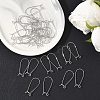 SHEGRACE Brass Kidney Ear Wire XGR0004P-43P-4