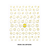3D Metallic Star Sea Horse Bowknot Nail Decals Stickers MRMJ-R090-58-DP3208-2