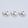 Tibetan Style Alloy Kitten Pendants TIBE-R316-062AS-RS-1