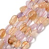 Natural Amethyst and Citrine Beads Strands X-G-D0002-D77-2