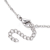 3Pcs 3 Styles 304 Stainless Steel Cable Chain Macrame Pouch Empty Stone Holder Necklace Making NJEW-JN04971-5