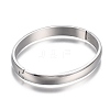 Tarnish Resistant 304 Stainless Steel Bangles STAS-I166-36C-2