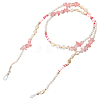 1Pc Polymer Clay with Alloy and Crystal Neck Strap for Eyeglasses AJEW-CN0005-04B-7