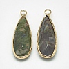 Natural Ocean Jasper Pendants G-Q494-55D-2