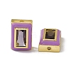 Rack Plating Brass Rectangle Beads KK-C007-14G-03-2