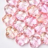 Transparent Spray Painted Glass Beads GGLA-S054-008B-03-1