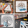 Plastic Drawing Painting Stencils Templates DIY-WH0396-403-4