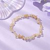 Natural Citrine Chip Beaded Bracelets BJEW-JB10780-2