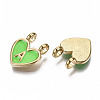 Alloy Enamel Charms X-ENAM-T012-02A-RS-3