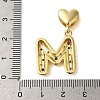 Rack Plating Brass Micro Pave Clear Cubic Zirconia Perdants KK-C067-12G-M-3