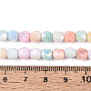 Anti-Tarnish Electroplate Glass Beads Strands X-GLAA-N057-6mm-08-4