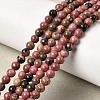 Natural Rhodonite Beads Strands G-G717-4mm-2