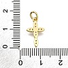 Brass Micro Pave Cubic Zirconia Pendants KK-Z100-41G-03-3