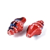 Vintage Handmade Porcelain Beads PORC-Q006-08G-2