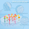 Oval Acrylic Lollipop Display Risers ODIS-WH0038-58-4