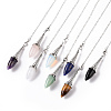 Mixed Gemstone Dowsing Pendulum Big Pendants G-A210-02P-1