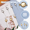 8 Pairs 4 Styles Blank Dome Glass Dangle Earrings EJEW-AB00008-5