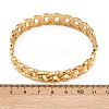 304 Stainless Steel Cuban Link Chain Bangles BJEW-Z155-03G-5