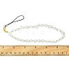 Opalite Chip & CCB Plastic Round Beaded Mobile Straps HJEW-FZ00002-3