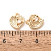 Valentine's Day Brass Micro Pave Clear Cubic Zirconia Charms KK-A304-24F-G-2