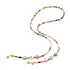 Glass Seed Beads Eyeglasses Chains AJEW-EH00383-4