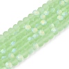 Transparent Glass Beads Strands EGLA-A044-T4mm-MB09-1