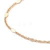 Brass Link Chains Anklets AJEW-AN00297-2