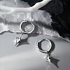 Star Brass Hoop Earrings FS-WGD90F4-01-2