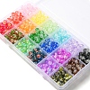 594pcs 18 Colors Transparent Crackle Acrylic Beads CACR-YW0001-04-2