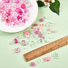 150 Pieces Random Rose Acrylic Beads Bear Pastel Spacer Beads Butterfly Loose Beads for Jewelry Keychain Phone Lanyard Making JX543G-2