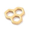 Golden Plated 304 Stainless Steel Charms STAS-K286-03G-G-2
