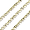 Iron Rhinestone Glass Cup Chain CH-U001-01R-2