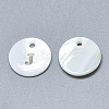 Natural White Shell Mother of Pearl Shell Charms X-SSHEL-N036-053J-1