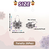 Bohemian Retro Style Alloy Dangle Hoop Earrings EJEW-TAC0003-01AS-3