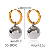 304 Stainless Steel Stud Dangle Earrings WGF19D0-01-1