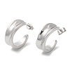 Non-Tarnish 304 Stainless Steel Round Stud Earrings EJEW-B026-08P-1