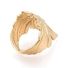 Ion Plating(IP) 304 Stainless Steel Cuff Open Rings for Women RJEW-N052-20G-3